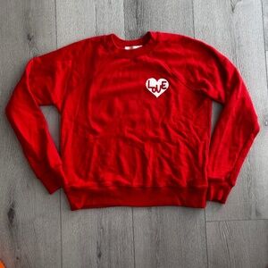 Spiritual Gangster Ruby Red Love Forever Crewneck sweater